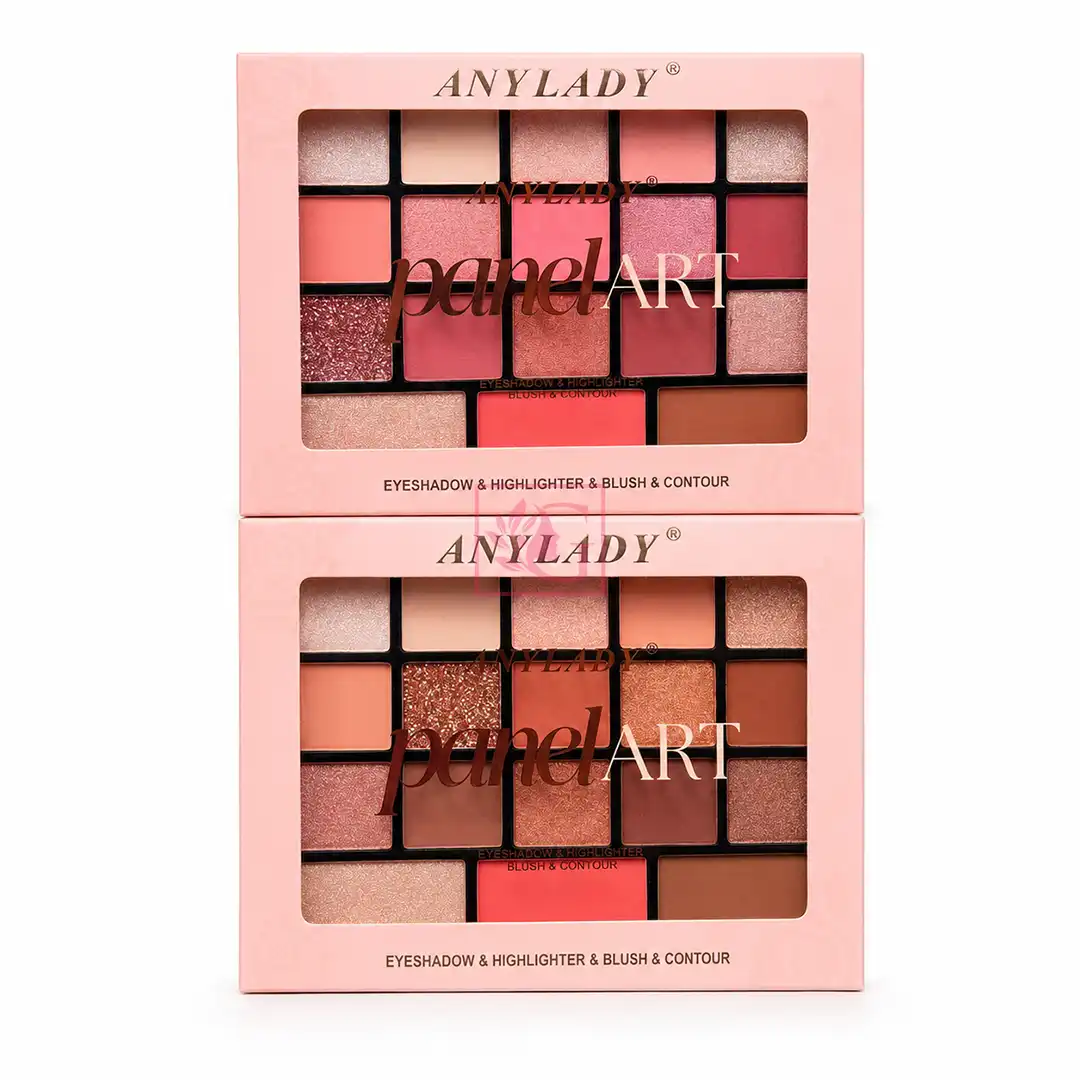 ANYLADY Panel Art 18 Colors Eyeshadow, Blush, Highlighter & Contour Palette